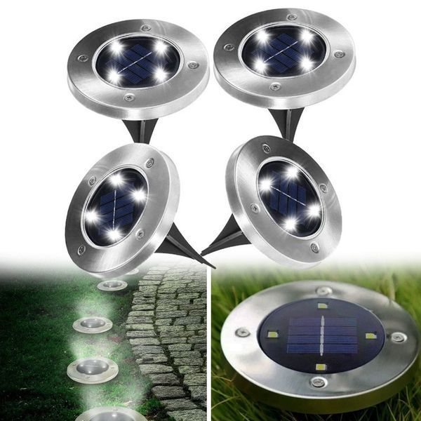 Вуличний світильник на сонячній батареї Solar Disk 8led-dm8 &mdash; садовий ліхтар DM8 фото