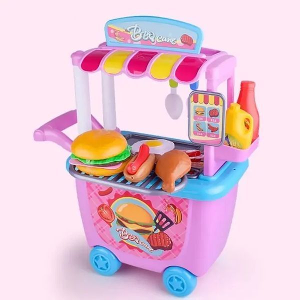Дитячий ігровий набір HAPPY CHEF (закусочна з візком) jv52639874 фото
