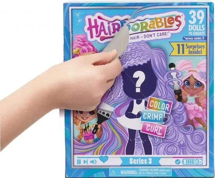 Іграшка лялька Hairdorables Dolls серія 3 з аксесуарами Лялька в коробці лялька з довгим волоссям DOLL33 фото