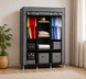 Тканинна шафа HCX Storage Wardrobe 88130 Сірий 2051052/3 фото 1