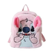 Плюшевий рюкзак Стич Disney Fairy Stitch м'який дитячий рюкзак з вушками та мордочкою рожевий G6382 фото 1