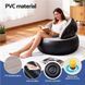 Надувне крісло AIR SOFA / Надувне велюрове крісло 80&times;80&times;67см Бежевий G6827/1 фото 5