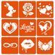 Набір хни з трафаретами для біо-тату №8 henna-set-08, 9 трафаретів henna-set-08 фото 3