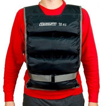 Обважнювальний жилет EasyFit EF-VST-18 чорний, 18 кг EF-VST-18 фото
