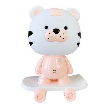 Нічник дитячий &laquo;Тигр на скейті&raquo; MGZ-1408(Pink) мережевий, живлення від USB MGZ-1408(Pink) фото