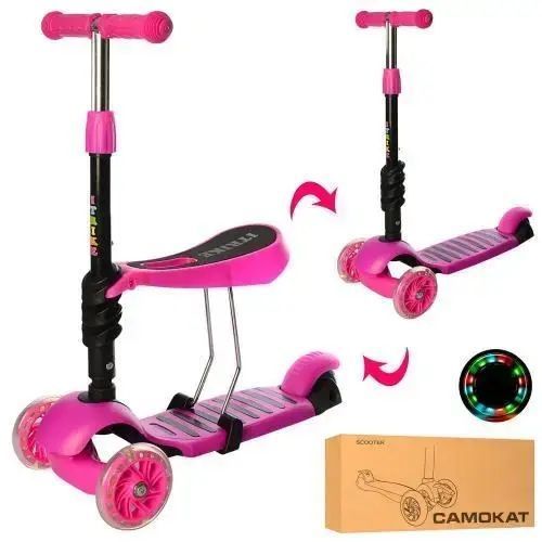 Дитячий самокат з сидінням Best Scooter 3в1 зелений 542232455 фото