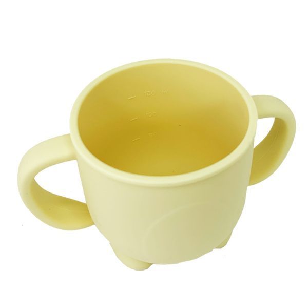 Силіконова чашка-поїлка з кришкою MGZ-0302(Yellow) 200 мл MGZ-0302(Yellow) фото