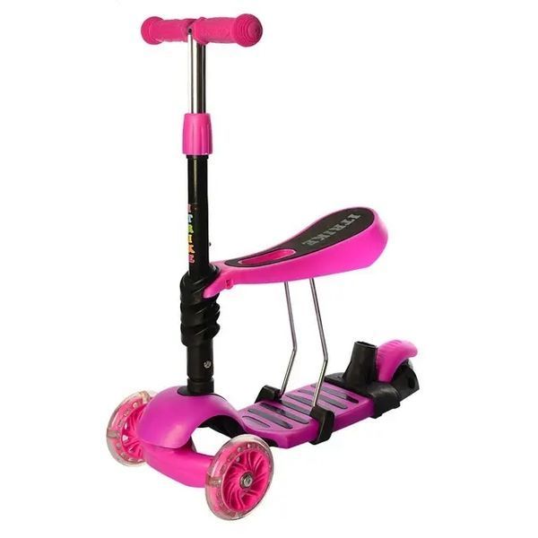 Дитячий самокат з сидінням Best Scooter 3в1 зелений 542232455 фото