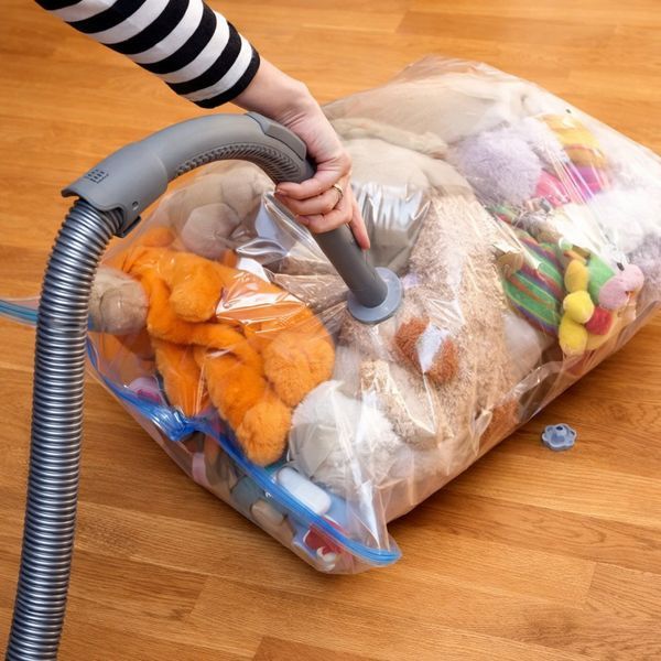 Вакуумний пакет Vacuum Bag для зберігання одягу 80x100 см Прозорі BAG110 фото