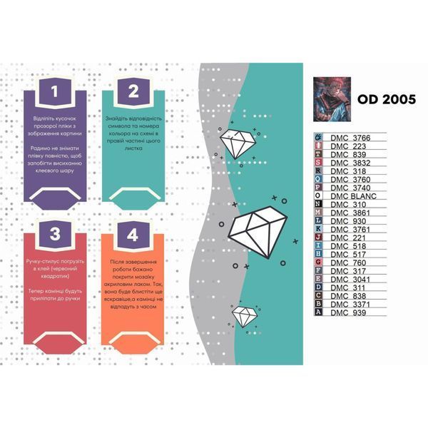 Алмазна мозаїка "Магічна битва. Сукуна" OD2005, 40х50 см OD2005 фото