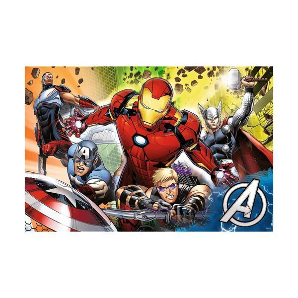 Дитячі пазли SUPER&nbsp;МАХІ&nbsp;Marvel "Разом сильніше" Trefl 41007 24 елементи, з розфарбовкою 41007 фото