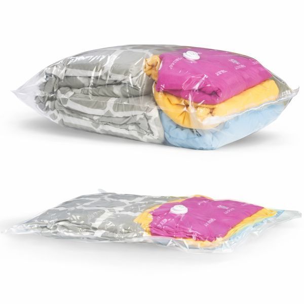 Вакуумний пакет Vacuum Bag для зберігання одягу 80x100 см Прозорі BAG110 фото