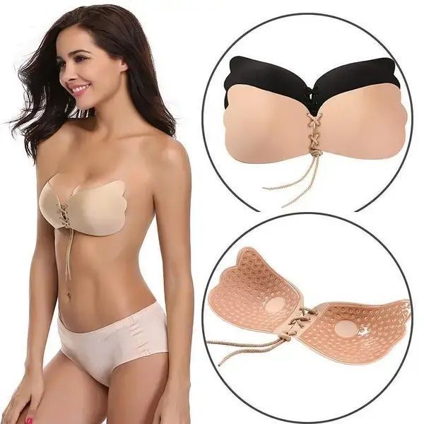 Бюстгальтер-невидимка Fly Bra ліфчик без бретелів на шнурівці 436345 фото