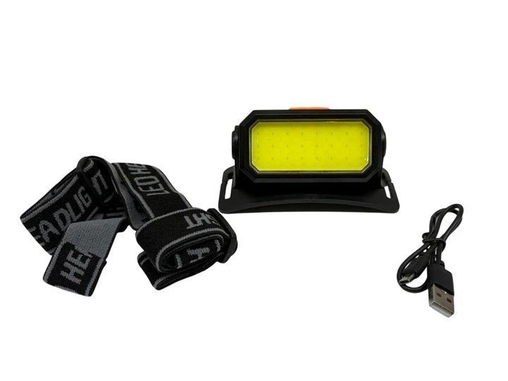 Налобний світлодіодний ліхтар Bailong BL-5120 з акумулятором 18650, USB-зарядкою, 6 режимами та регульованим кутом нахилу BL5102 фото