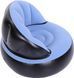 Надувне крісло AIR SOFA / Надувне велюрове крісло 80&times;80&times;67см Блакитний G6827/2 фото 4