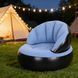 Надувне крісло AIR SOFA / Надувне велюрове крісло 80&times;80&times;67см Блакитний G6827/2 фото 1