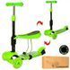 Дитячий самокат з сидінням Best Scooter 3в1 зелений 542232455 фото 1