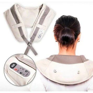 Вібраційно-ударний масажер для плечей та тіла Cervical Massage Shawls 80113 фото