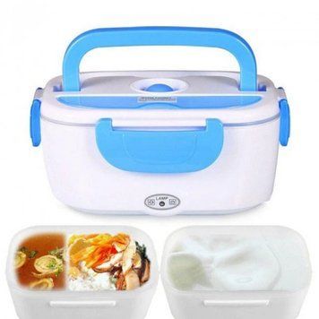 Ланчбокс з підігрівом їжі 220V, Electric lunch box, ланч-бокс Блакитний pr65638435/1-1 фото