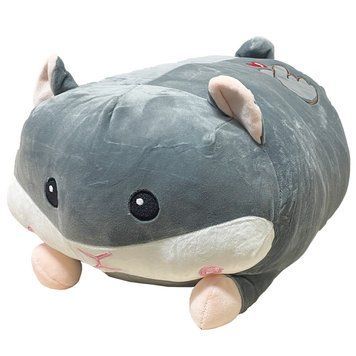Дитяча м'яка іграшка "Хом'як" L1121(Grey) іграшка з пледом, розмір 50 см L1121(Grey) фото