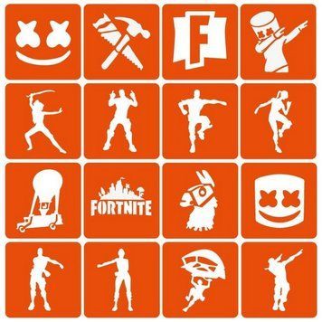 Набір трафаретів для біо-тату "Fortnite" Fortnite_simple-16 Fortnite_simple-16 фото