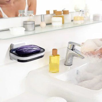 Настінний двошаровий тримач для мила Soap Dish 2053285 фото