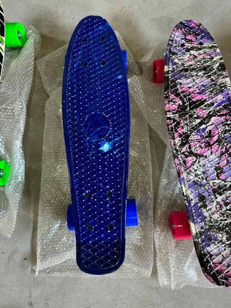 Пенні борд скейтборд Penny Board Fish Skateboards 22" ABEC-7 з колесами, що світяться MA-262 фото