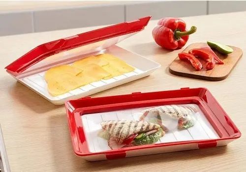 Багаторазовий вакуумний лоток для зберігання харчових продуктів Clever Tray 5403124 фото