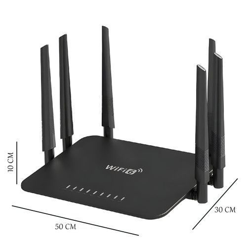 Роутер Модем Wi Fi LV-WR50Q 6 антен / Маршрутизатор бездротового роутера WIFI (AND LV-WR50Q) 2053558 фото