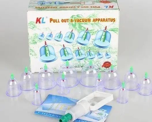 Вакуумні банки 12 штук у комплекті антицелюлітні EL-1188-1 фото