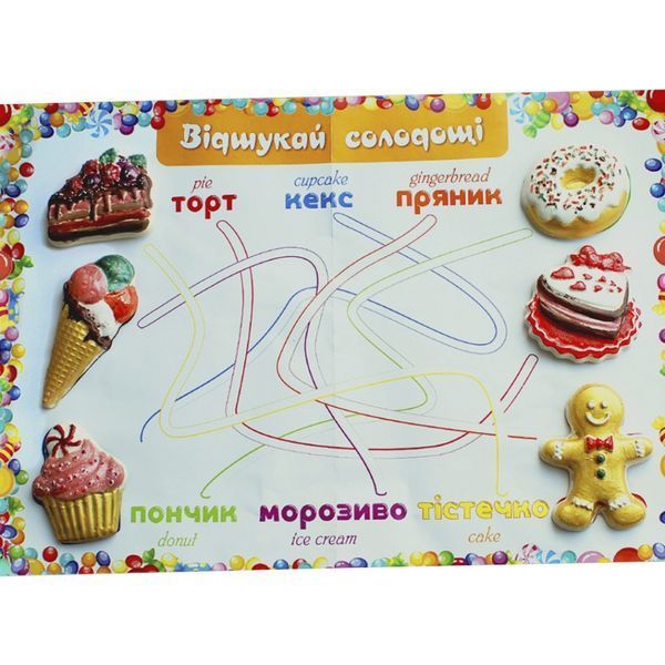 Кондитерська лавка. Гіпсова розфарбування на магнітах 92652 92652 фото