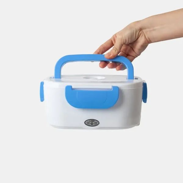 Ланчбокс з підігрівом їжі 220V, Electric lunch box, ланч-бокс Блакитний pr65638435/1-1 фото