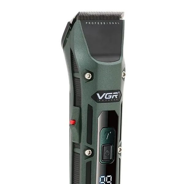 Акумуляторна машинка для стрижки VGR V-696 Professional 4 led display 239V-696 фото