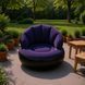 Надувне крісло AIR SOFA / Надувне велюрове крісло 80&times;80&times;67см Темно-синій G6827/3 фото 2