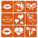 Набір хни з трафаретами для біо-тату №10 henna-set-10, 9 трафаретів henna-set-10 фото 3