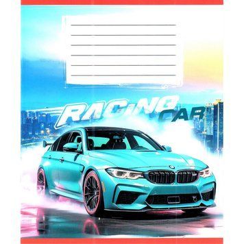 Зошит учнівський "Авто в диму" 036-580051L-5 у лінію, 36 аркушів (959057) 036-580051L-5 фото