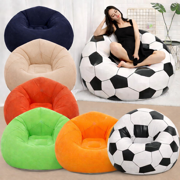 Надувне крісло-пуф Inflatable Sofa / Надувне крісло-мішок 110&times;110&times;85 см G6820 фото