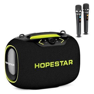 Бездротова Bluetooth колонка HOPESTAR PARTYBOX, 120 ВТ із двома мікрофонами M17226 фото