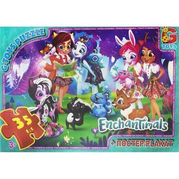 Дитячий пазл класичний "Enchantimals" EA200 постер 35 елементів EA200 фото