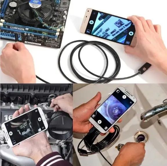 Камера Ендоскоп Android та PC Endoscope, гнучка USB-камера (100P) 2 м 2221114 фото