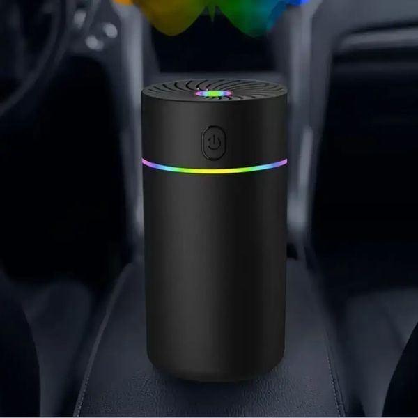 Автомобільний зволожувач повітря з підсвічуванням, USB, Чорний / Аромадіфузор в машину G6663 фото