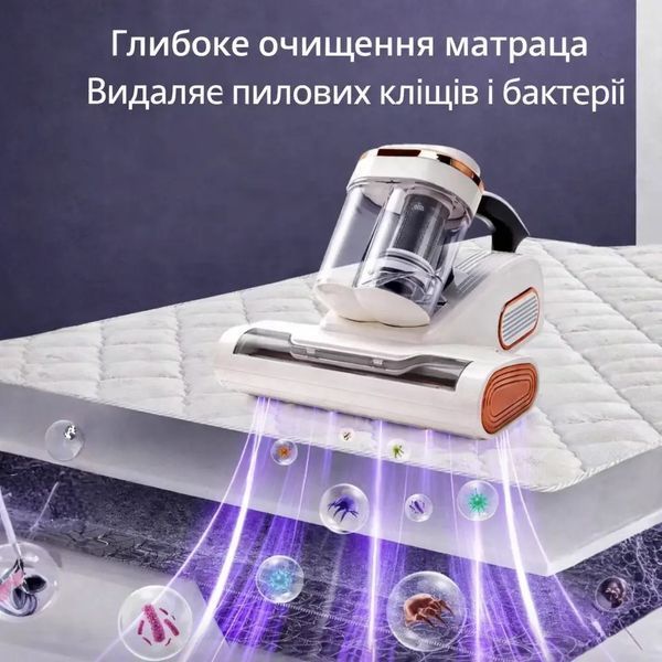 Ручний пилосос для очищення м'яких меблів, ліжка, матраців, подушок та килимів від пилового кліща 5094743 фото