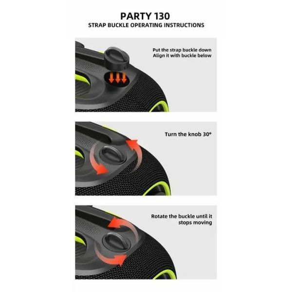 Бездротова Bluetooth колонка HOPESTAR PARTYBOX, 120 ВТ із двома мікрофонами M17226 фото