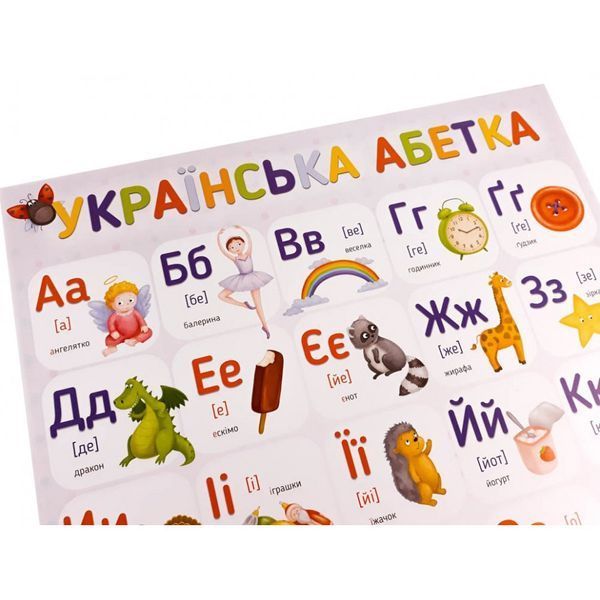 Плакат Український алфавіт 120498 120498 фото