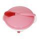 Тарілка на присосці з термоложкою та кришкою MGZ-0101(Pink) 250 мл MGZ-0101(Pink) фото 1