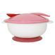 Тарілка на присосці з термоложкою та кришкою MGZ-0101(Pink) 250 мл MGZ-0101(Pink) фото 2