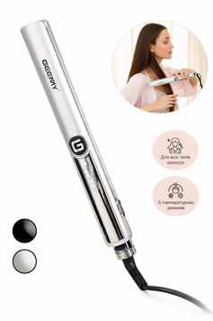 Щипці утюжок для волосся GEMEI GM-416 Білий pr954494/2 фото