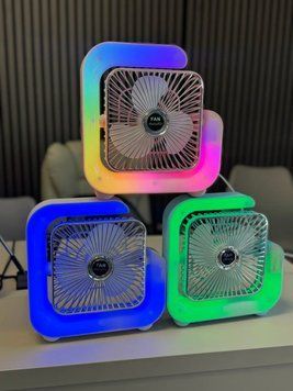 G-Вентилятор Квадратний Нічний акумулятор від USB з підсвічуванням G-USB фото