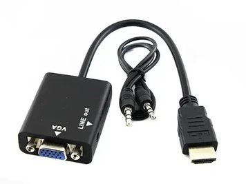 Відеоадаптер HDMI - VGA конвертер відео + аудіо 1080P sp3270 фото