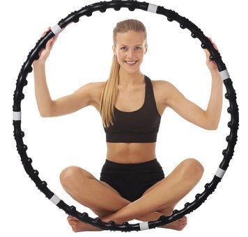 Обручний масажний обруч Хула Хуп з магнітами Massaging exerciser MEX23 фото
